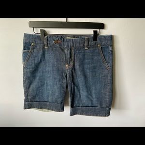Gap Cuffed Dark Rinse Shorts